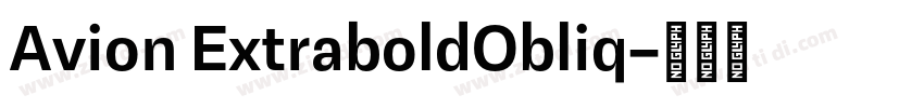 Avion ExtraboldObliq字体转换
